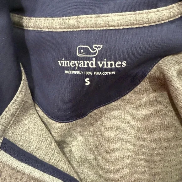 Grey Vineyard Vines Zip Up - Picture 3 of 5